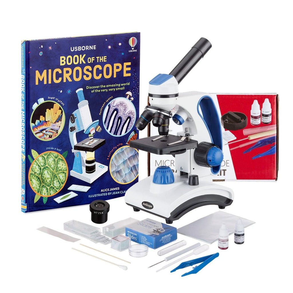 AmScope Biological Microscope 4 lens extras outlet