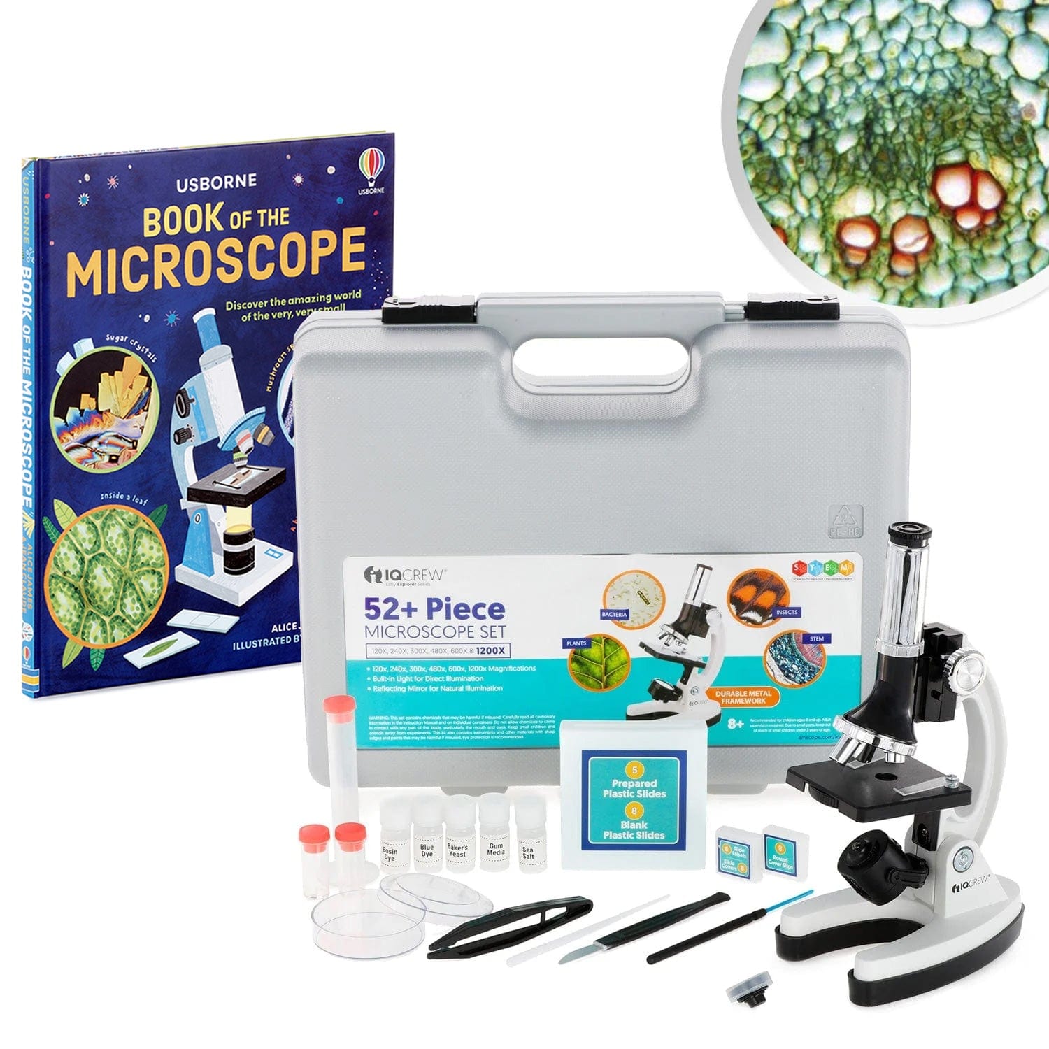 Amscope M30-ABS-KT2-W Monocular Compound Microscope for Kids – Up