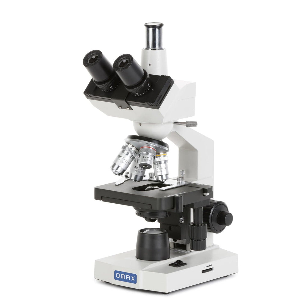 OMAX 40X-2500X Trinocular Compound Microscope With USB Digital Camera & LED Light