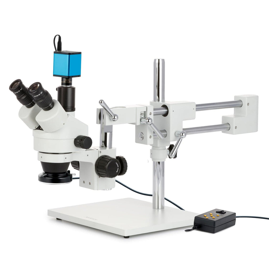 AmScope SM-4T Series Trinocular Zoom Stereo Microscope w/Multi-Zone 14