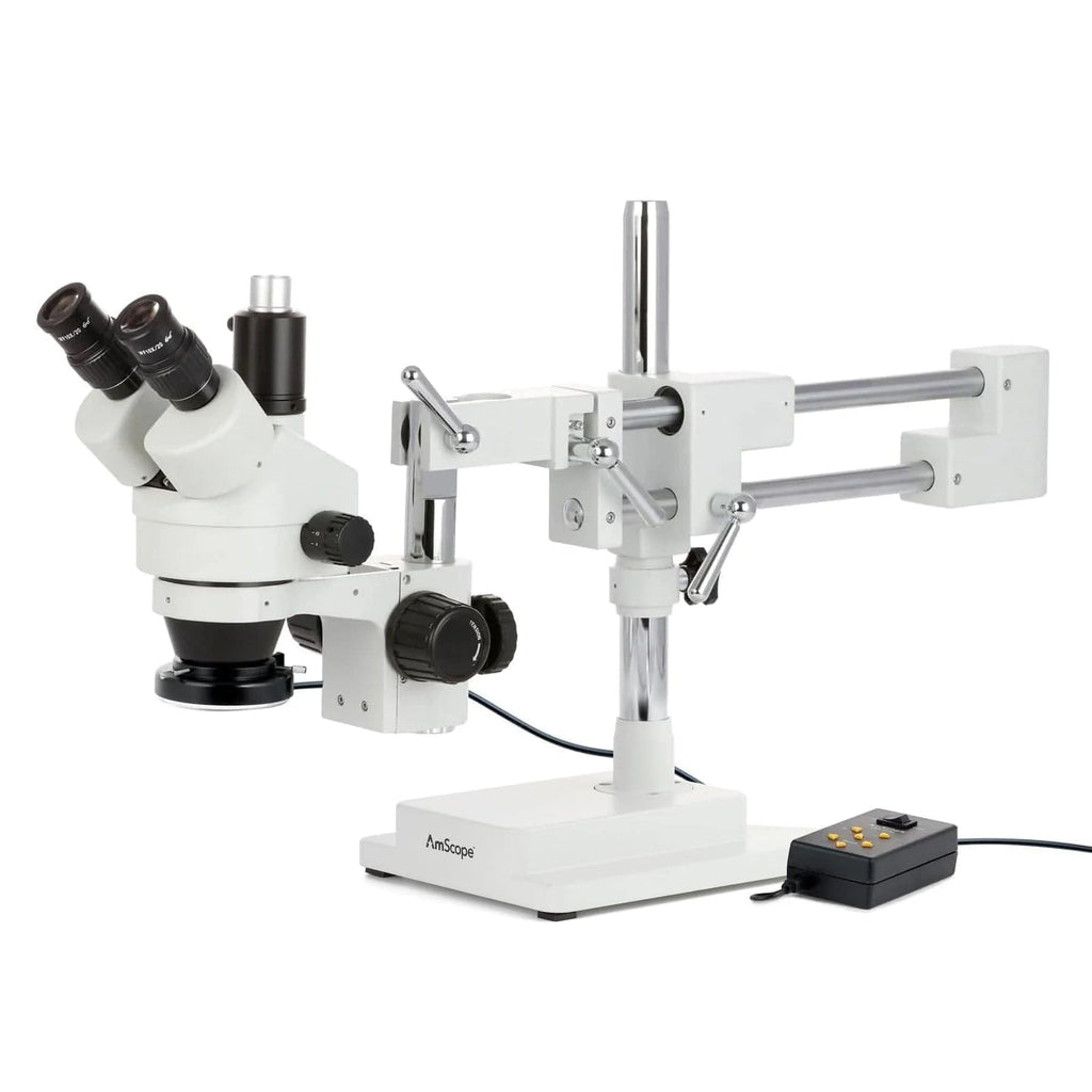 AmScope SM-4 Series Zoom Trinocular Stereo Microscope with Multi-Zone