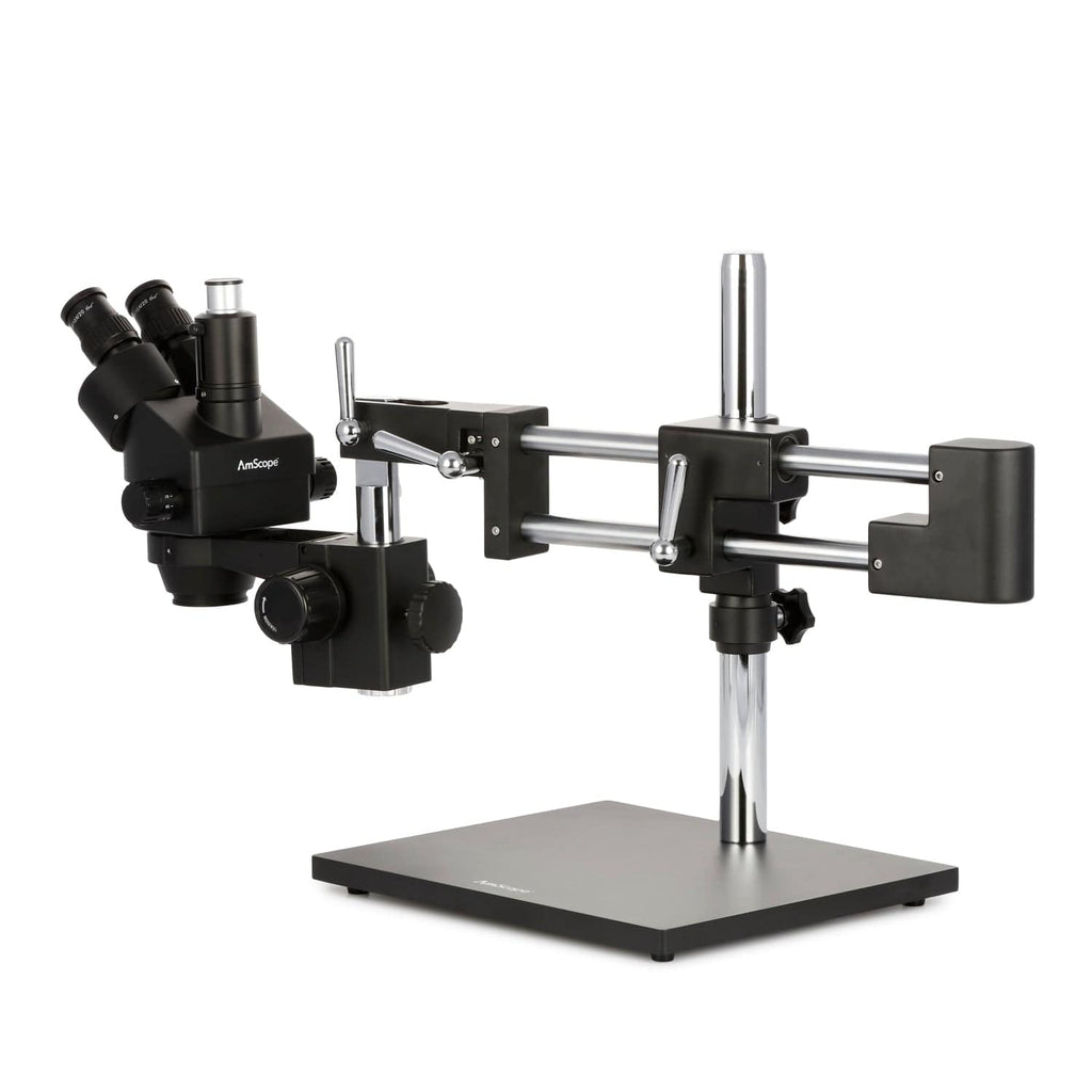 AmScope SM-4 Series Zoom Trinocular Stereo Microscope 7X-45X