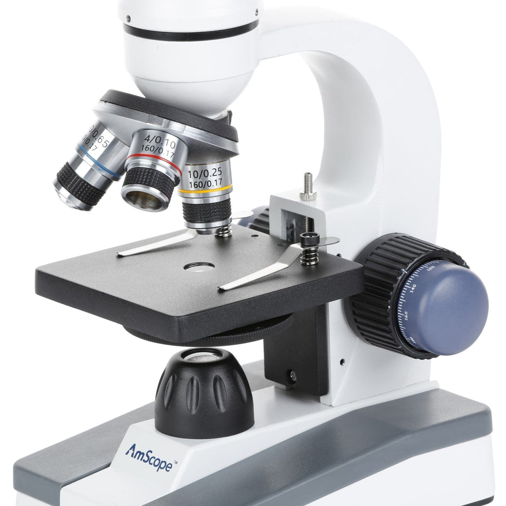 PHYWE Microscope monoculaire d'étude MIC-119A, 1000xplatine