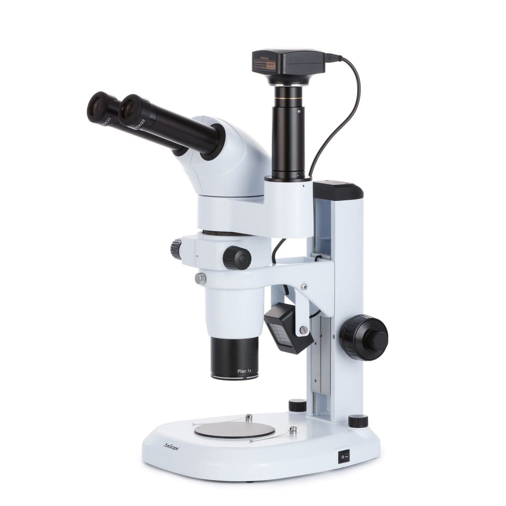 AmScope PM240 Series Zoom Trinocular Stereo Microscope 8X