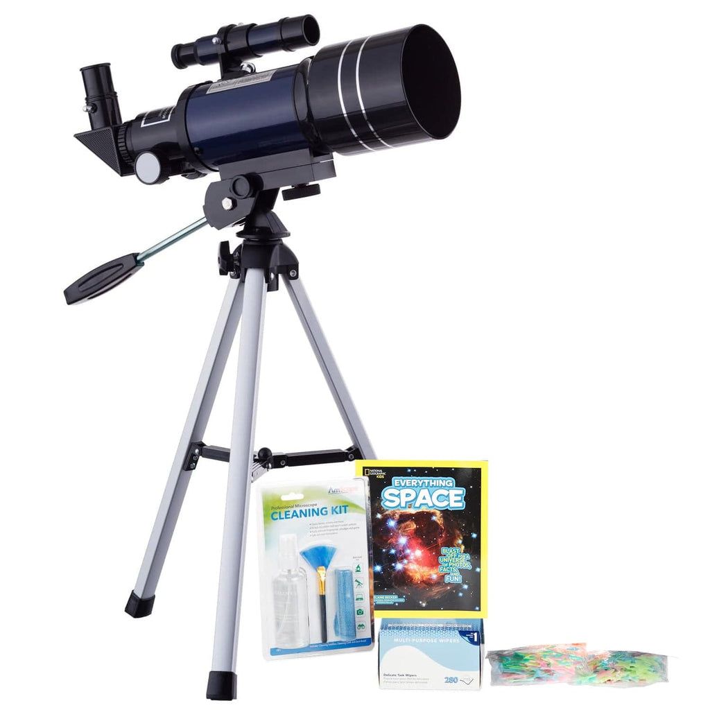 AmScope Kid's Telescope Beginner Astronomer Series featuring 15-150X 3