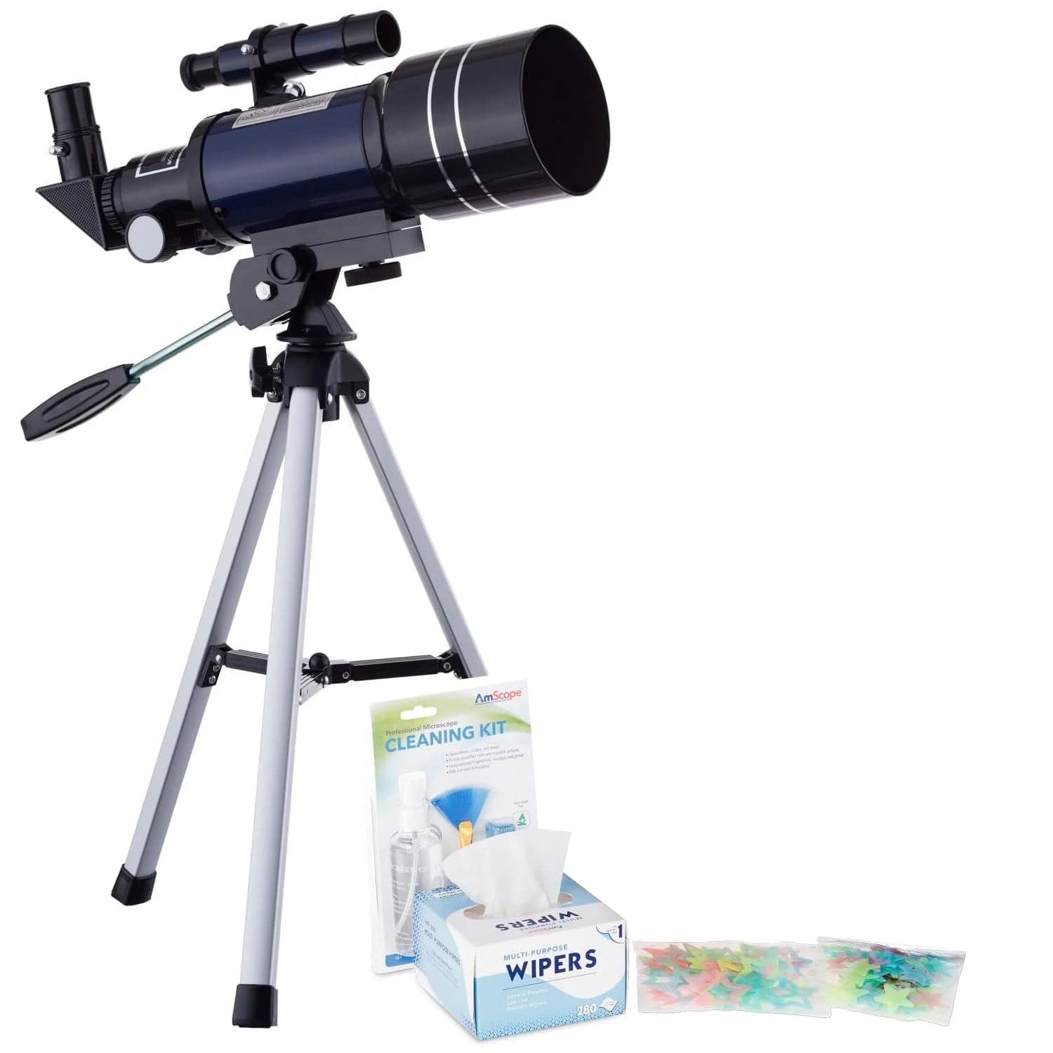 AmScope Kid's Telescope Beginner Astronomer Series featuring 15-150X 3
