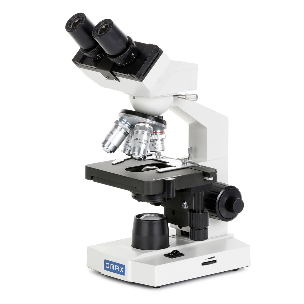 OMAX M82E Series Binocular Biological Compound Microscope 40X-2000X  Magnification Lab LED with Mechanical Stage