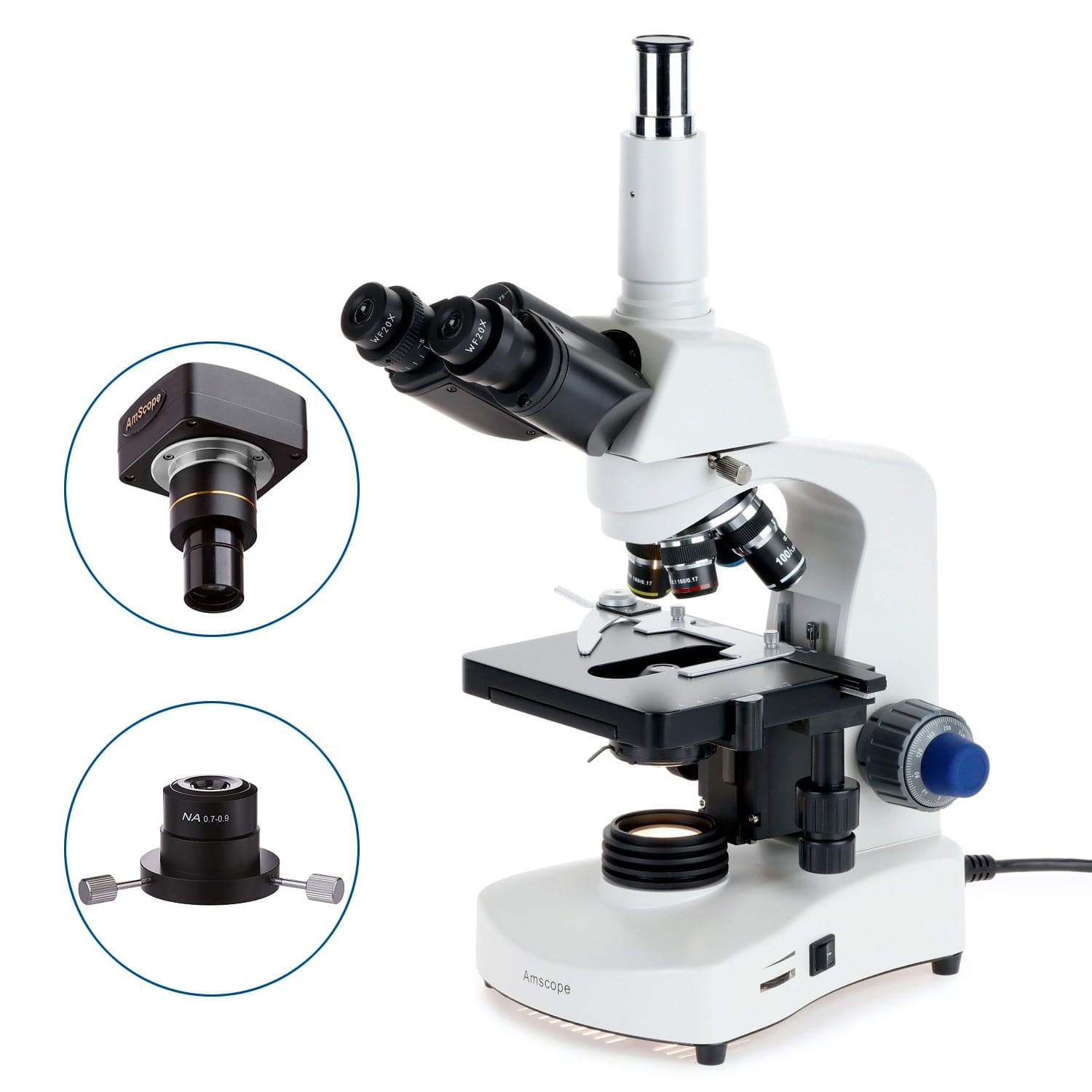 OMAX 40X-2500X Trinocular Biological Compound Microscope With Replaceable LED Light - View #4