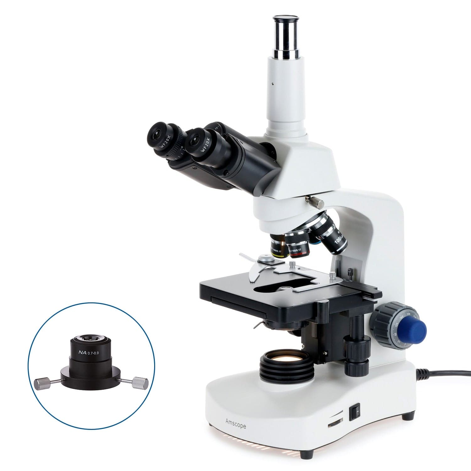 LED Trinocular Darkfield Microscope w/Optional Digital Camera - 40X-1000X /  None Selected / None Selected