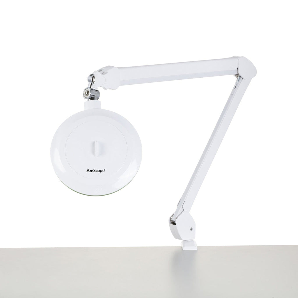 ESD SMD LED Magnifying Lamp with Clamp, 3 Diopter, 5 in. Lens + Flip Cover