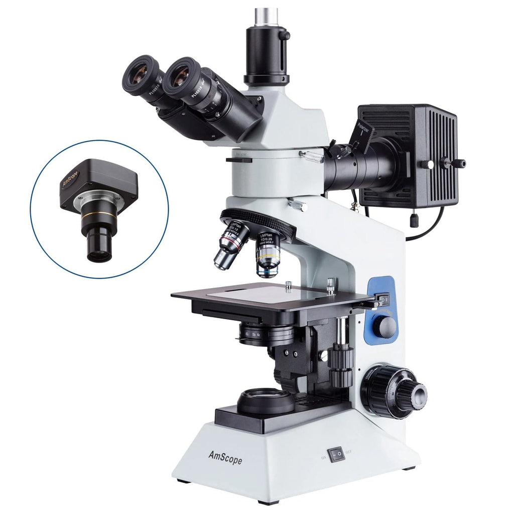 メリオノート AmScope ME580 Series Compact Trinocular Metallurgical Compound Microsc