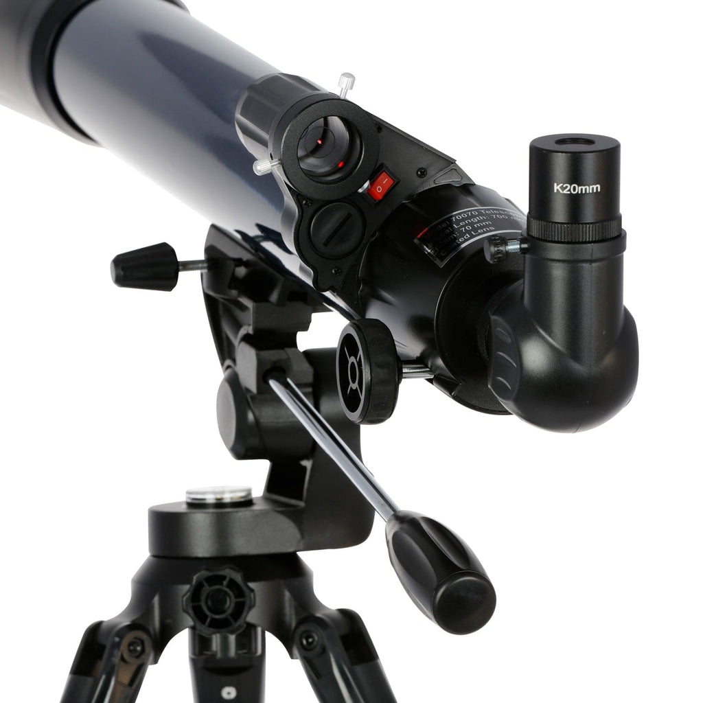 IQCrew by AmScope 35X-525X 70mm f/10 Refractor Telescope with 2-Sectio