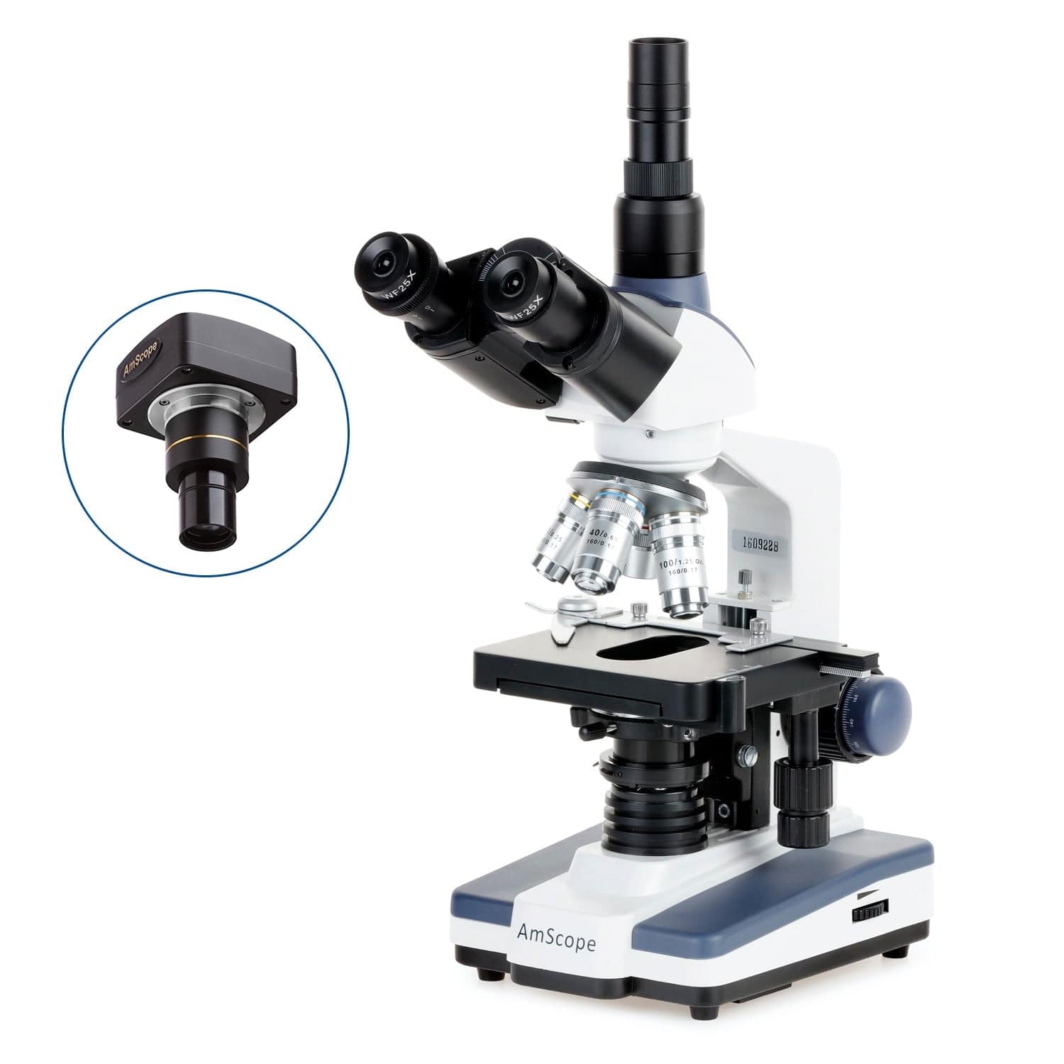 AmScope T120 Series Student and Professional Trinocular Compound Micro