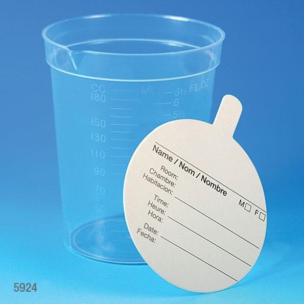 5oz Graduated Urine Collection Container with Snap Cap Non-Sterile Globe  5917