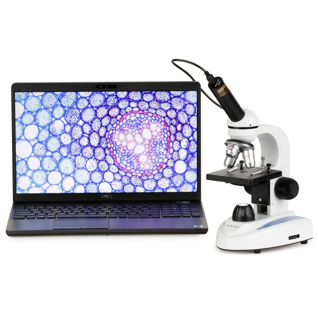 マイクロスコープ AmScope M149 Series Student Kids Metal Frame Glass Optics Biological M