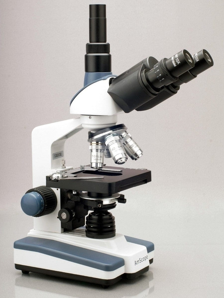 40X to 2000X Trinocular LED Compound Microscope with Siedentopf