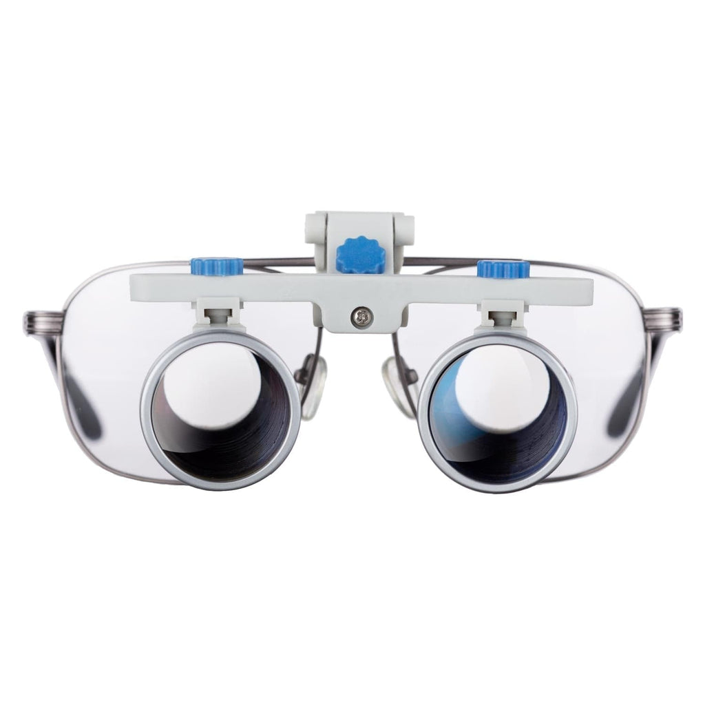 YUYO 3.5X Dental Medical Binocular Loupes With Carry Bag – Silver, 320-420mm Working Distance, US Stock