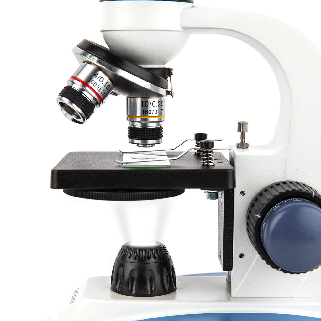 Amscope, microscopio professionale composito binoculare, ingrandimento  full-size 40x-2000x, microscopio biologico per studenti di medicina  veterinaria con fotocamera digitale da 5 MP e USB : : Commercio,  Industria e Scienza