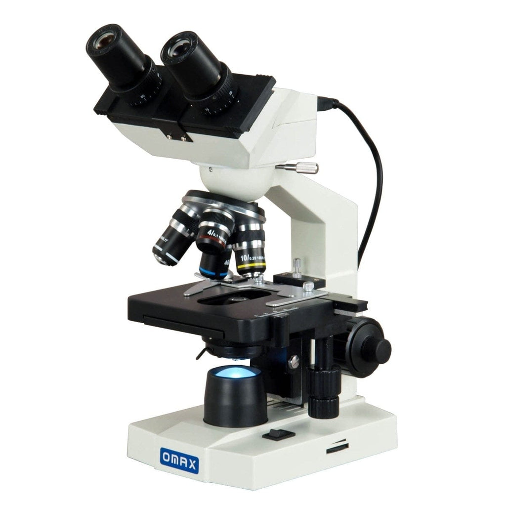 OMAX MD82EZ10-WM Binocular Biological Microscope with 2500X