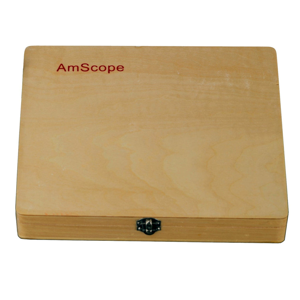 Boîte De Rangement En Bois Pour Lames De Microscope - 50 Emplacements Numérotés, 23x10.7 Cm - 11