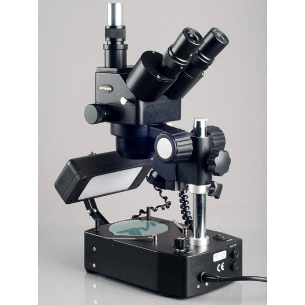 AmScope SH-2 Series Jewelry Gem Trinocular Stereo Microscope 5X-80X Ma
