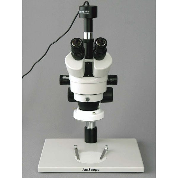 AmScope SM-1 Series Inspection Zoom Trinocular Stereo Microscope 3.5X-