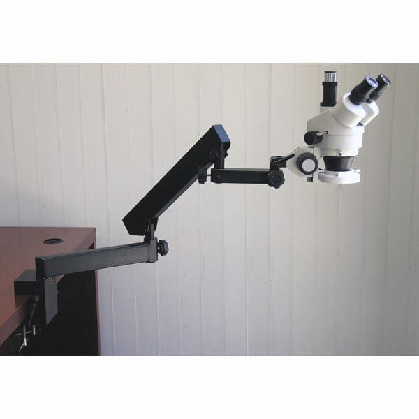 AmScope Trinocular Articulating Zoom Stereo Microscope 7X-45X Magnification  with Clamp