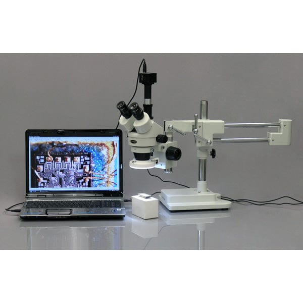 AmScope SM-4TZ-56S Trinocular Stereo Microscope with 90X Magnification