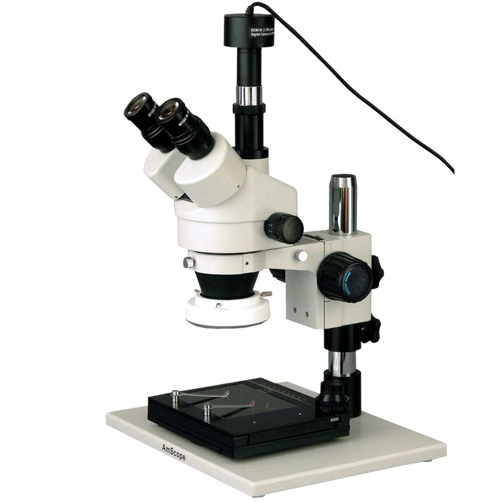 AmScope SM-1TZ-FRL-GT-8M Digital Enabled Trinocular Stereo Microscope
