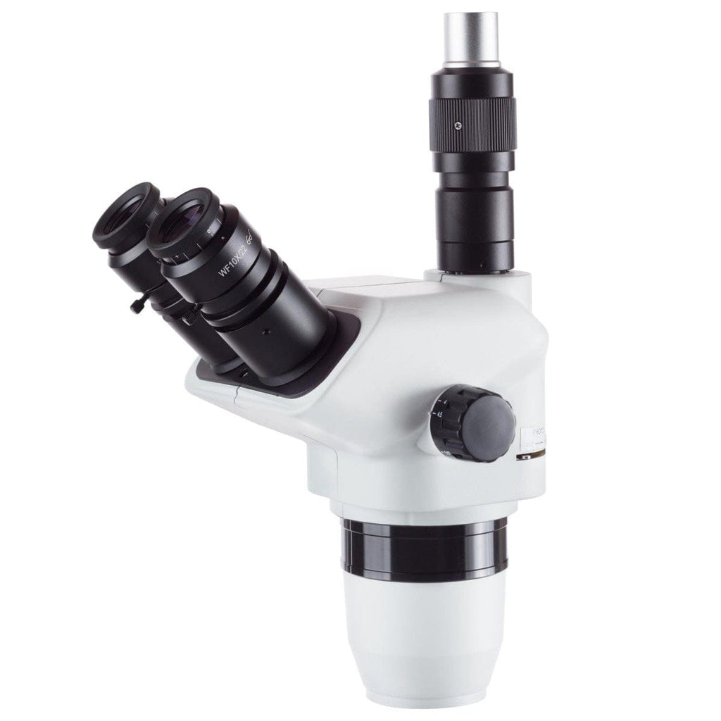 AmScope 2X-225X Magnification Trinocular Stereo Zoom Microscope Head w  Focusable Eyepieces