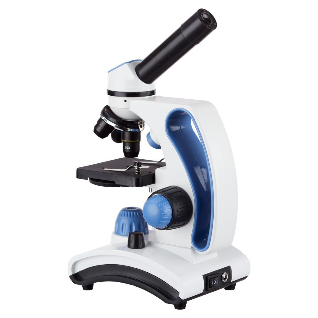 MAXLAPTER Microscope for Adults Kids Students 100-2000x Powerful Biological  Educational Microscopes with Operation Accessories (10p), Slides Set (15p),  Phone Adapter, Wire Shutter & Backpack Wr855(white)