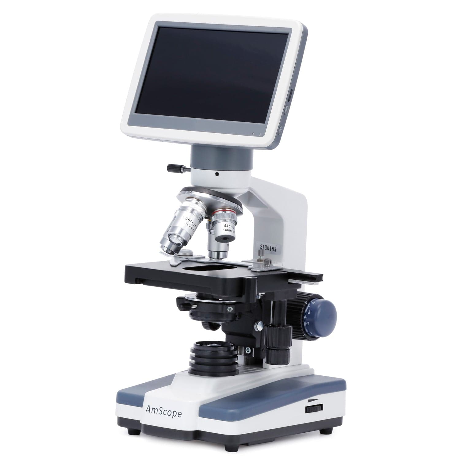 AmScope B120-DMH18070 Binocular Biological Microscope 1000X Magnification and 1W LED Light Source