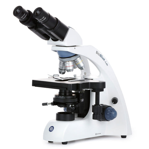 BioBlue.Lab Binocular Compound Microscope w/ Plan Objectives