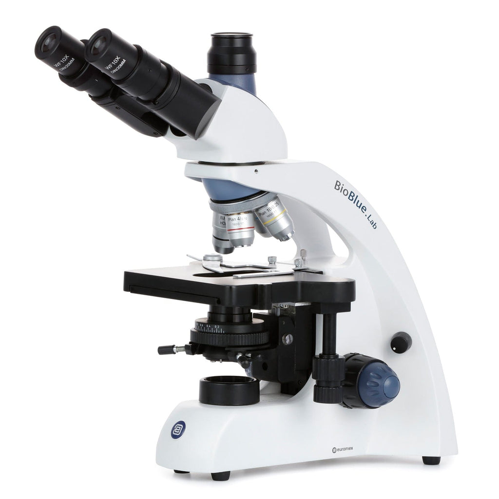 AmScope BioBlue Series Lab Tinocular Compound Microscope 40X-1000X Mag