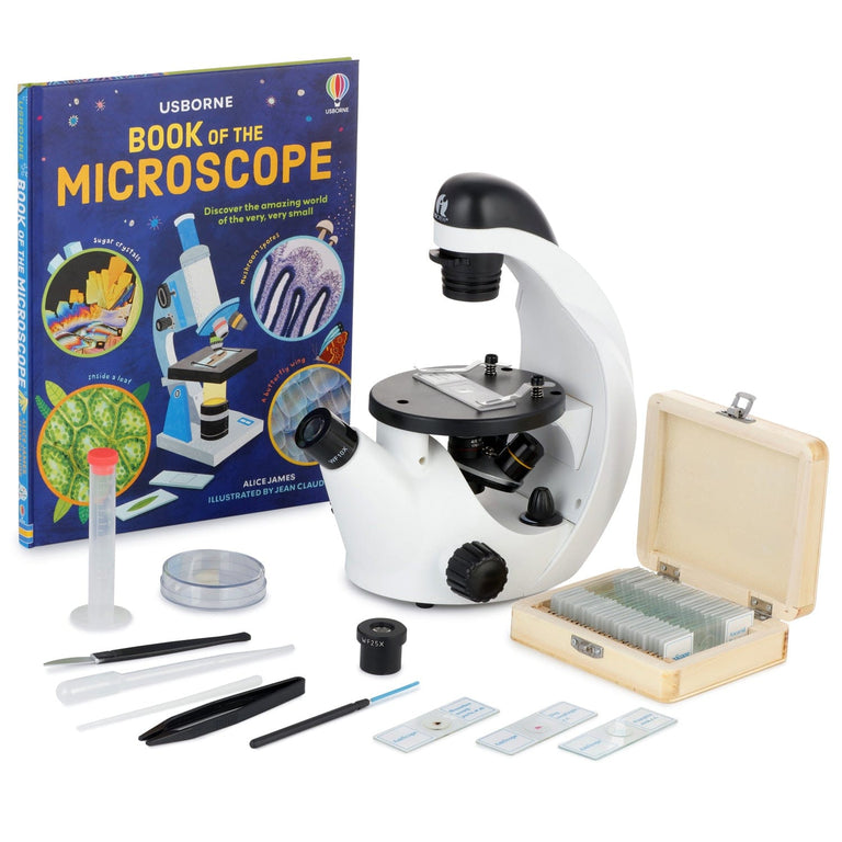Amscope IN50C-PS25-WM Monocular Compound Microscope for Kids STEM Education Microscopes, Student Lab Microscopes, Biological Science Microscopes
