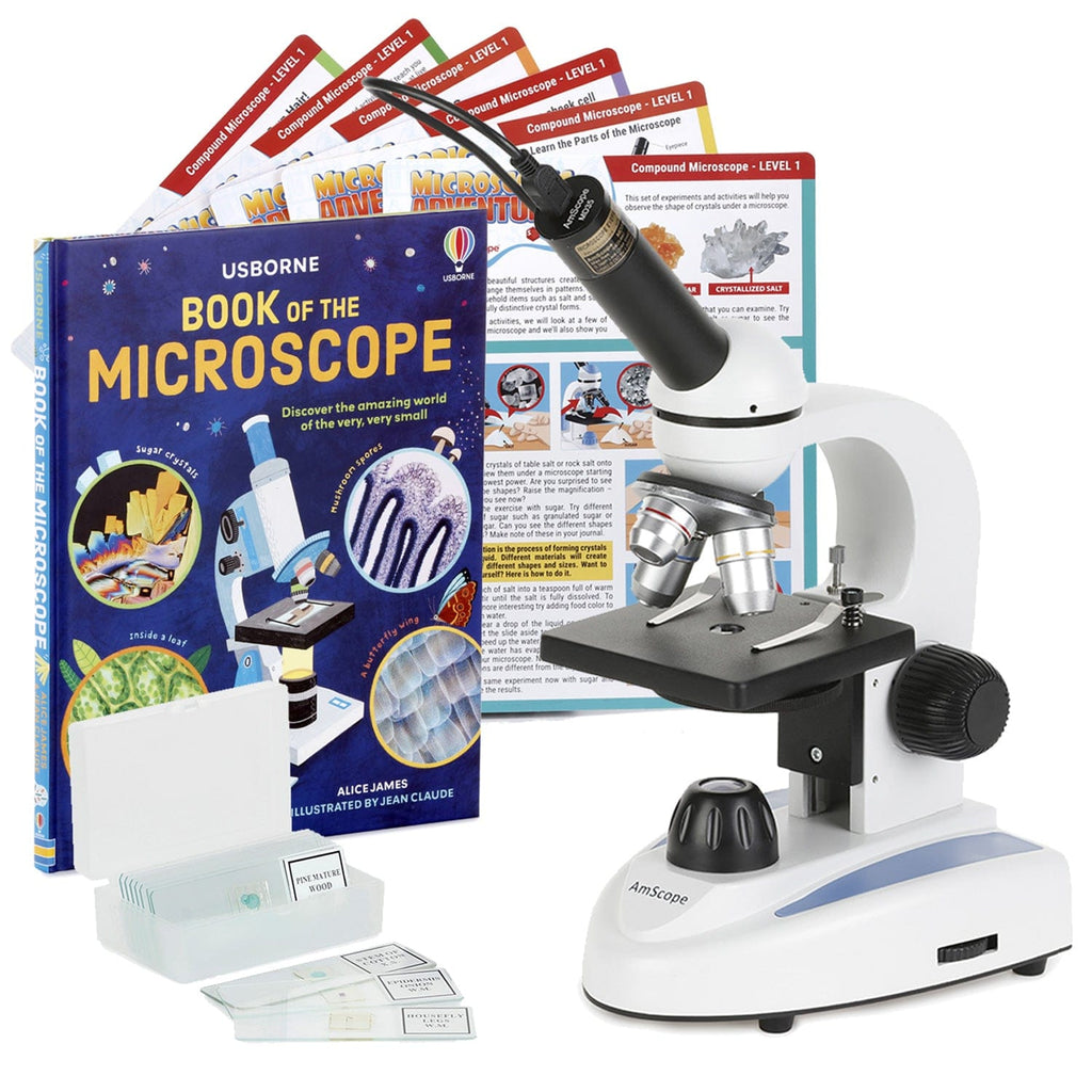 AmScope M149C-PB10-WM-EXCL1-E Digital Enabled Monocular Biological Mic