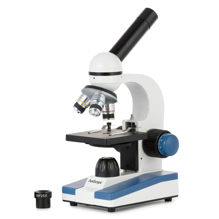 Amscope M150C Monocular Compound Microscope for Kids & Students, w/ 1000X Magnification & LED Illumination designed for STEM Education Microscopes, Student  Microscopes, Biological Science Microscopes