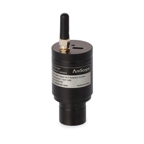 AmScope MD Series Wi-Fi Digital Eyepiece Microscope Camera - 1080P 2.0MP Color CMOS