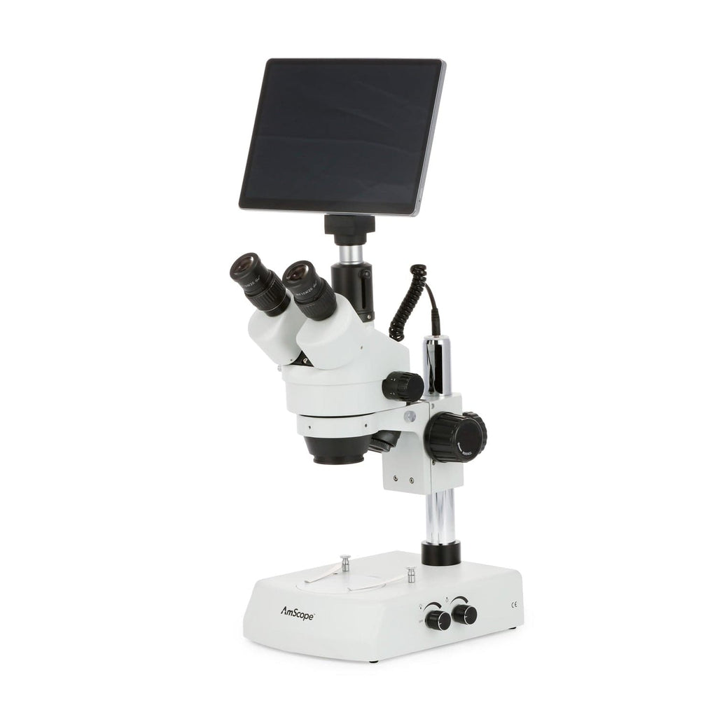 AmScope SM-2 Series Trinocular Zoom Stereo Microscope 7X-45X Magnifica