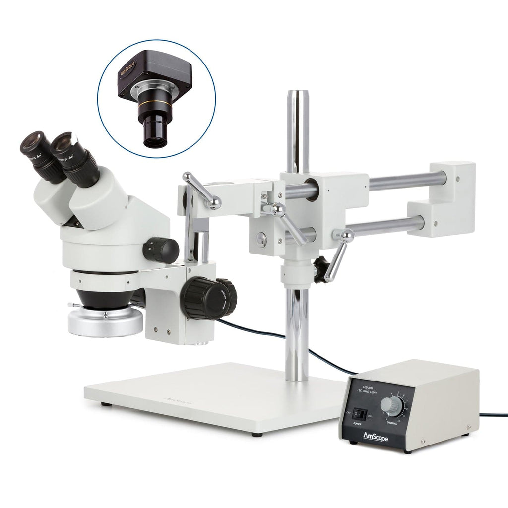 Heavy Microscope AmScope SM-4 Series Zoom Binocular Stereo Microscope with Heavy Duty 8