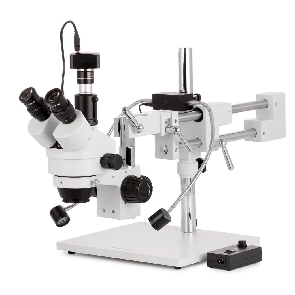Amscope Mini Microscope AmScope SM-4T Series Trinocular Zoom Stereo Microscope 7X-45X Magnific