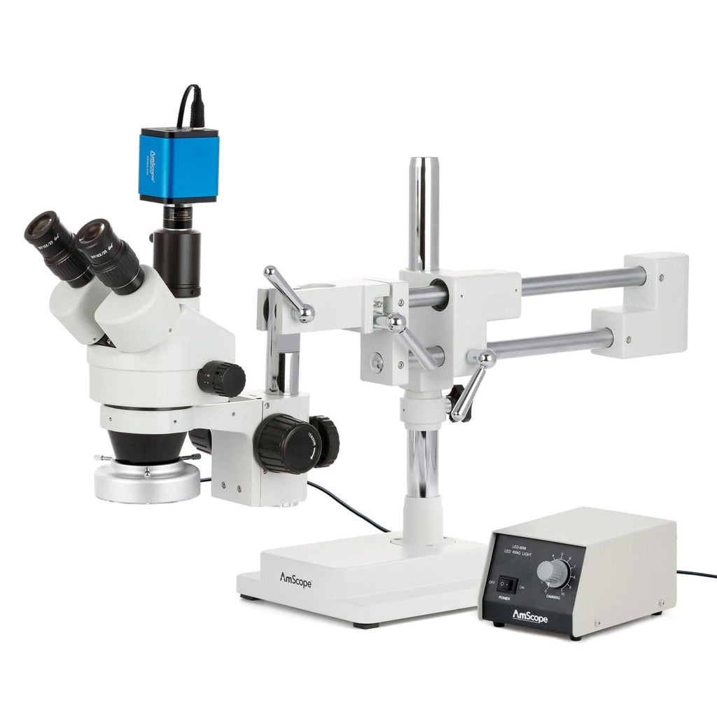 Heavy Microscope AmScope SM-4 Series Zoom Trinocular Stereo Microscope with Heavy Duty