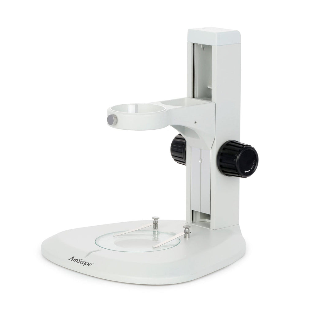 AmScope Large Rounded Microscope Table Stand with Focusing Rack