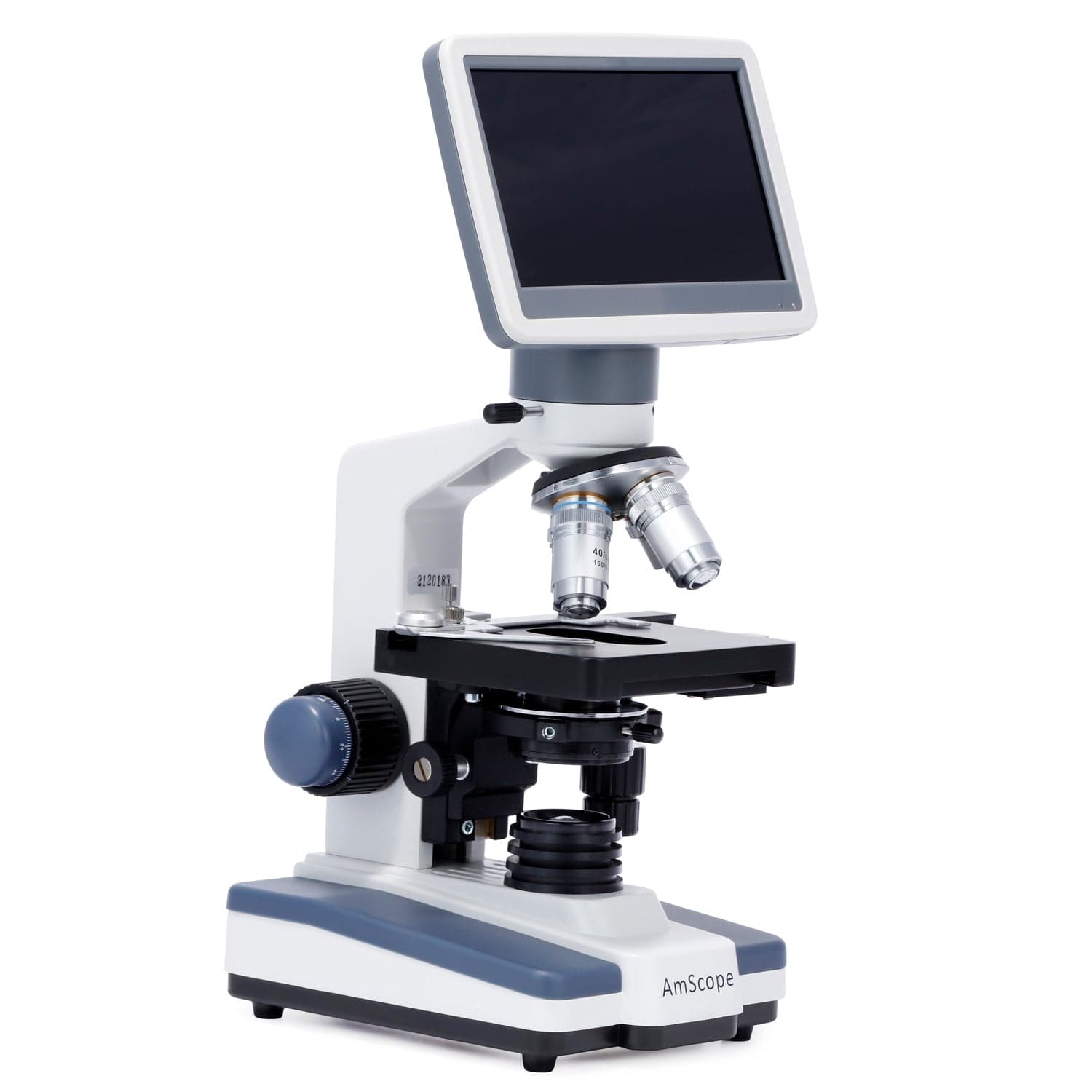 AmScope B120-DMH18070 Binocular Biological Microscope 1000X Magnification and 1W LED Light Source