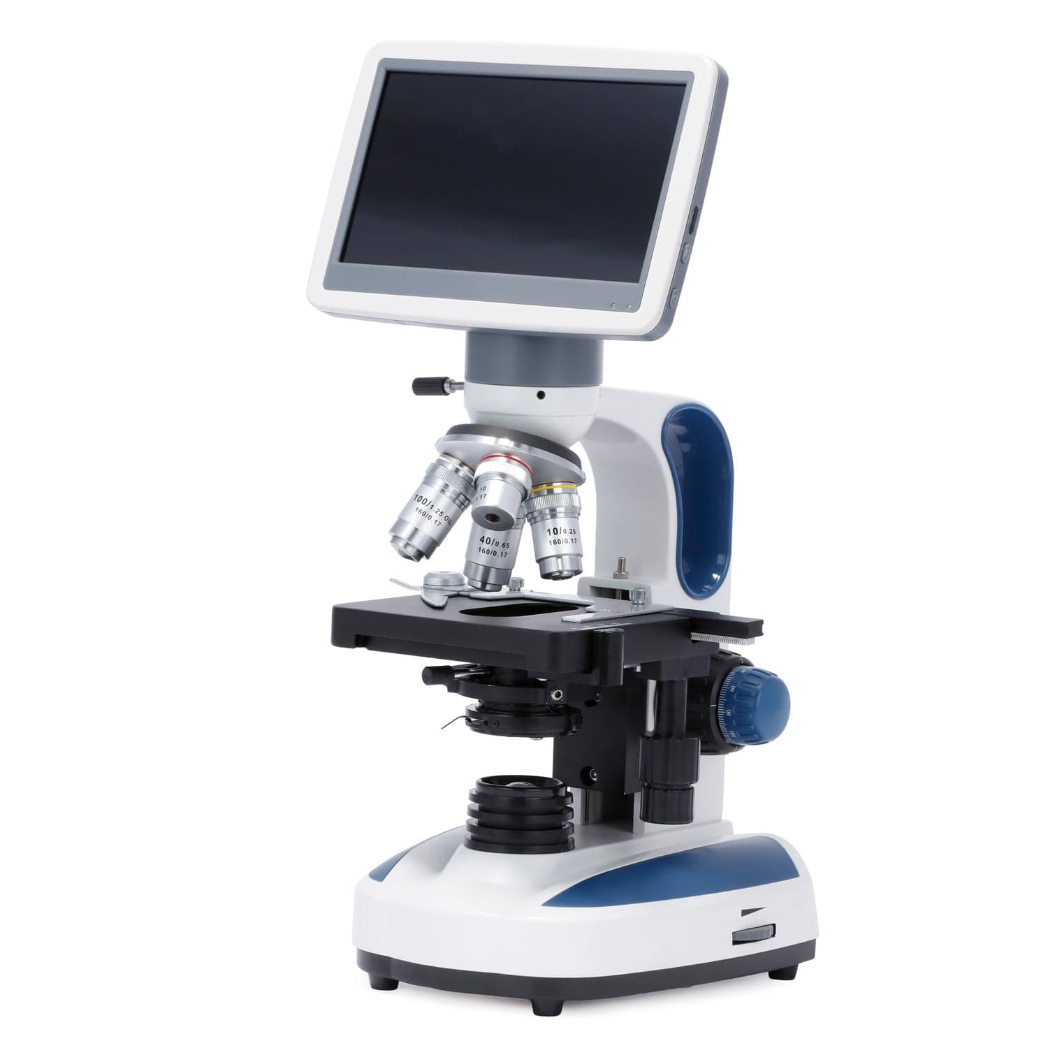 AmScope B270-DMH18070 Binocular Biological Microscope with 1000X Magnification and 1W LED Light Source