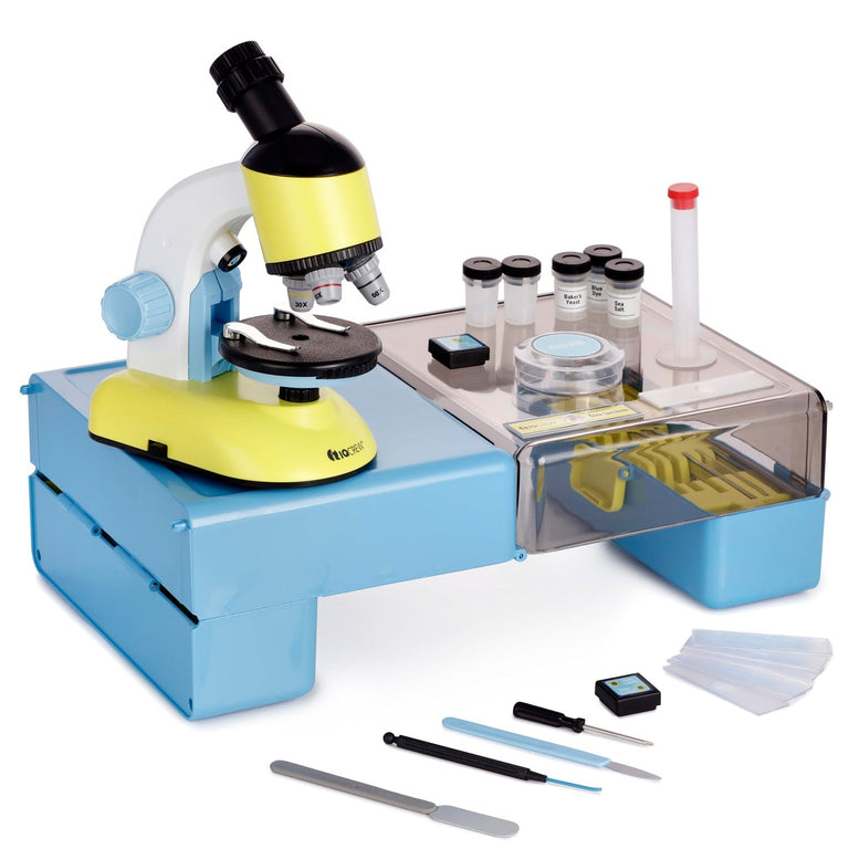 Amscope M44-KT Monocular Compound Microscope for Kids – 40X–1000X LED Illumination STEM Education Microscopes, Student Lab Microscopes, Biological Science Microscopes