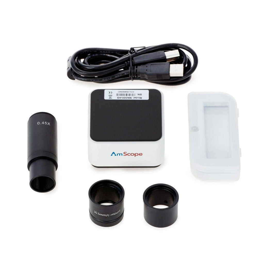 Am5 Microscope AmScope MA500-HS Digital Enabled Camera with Computer Connected USB 2.