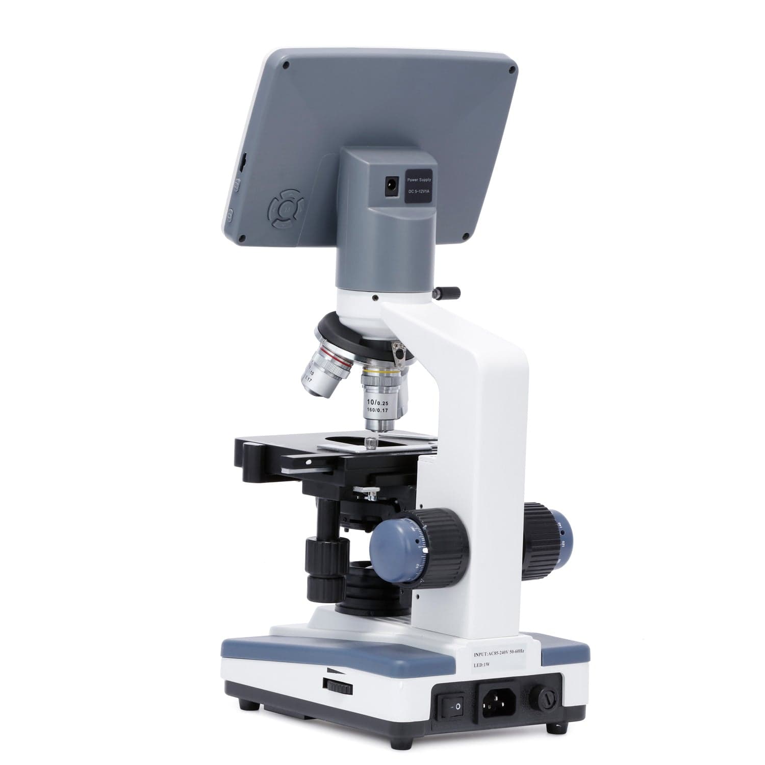 AmScope B120-DMH18070 Binocular Biological Microscope 1000X Magnification and 1W LED Light Source