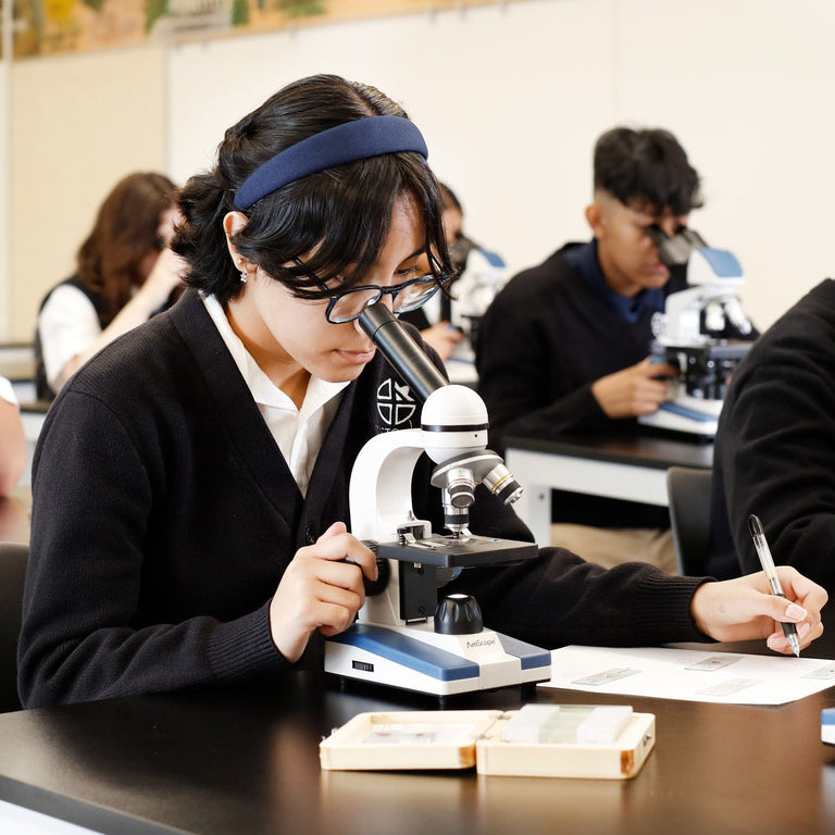 Amscope M150C Monocular Compound Microscope for Kids & Students, w/ 1000X Magnification & LED Illumination designed for STEM Education Microscopes, Student  Microscopes, Biological Science Microscopes