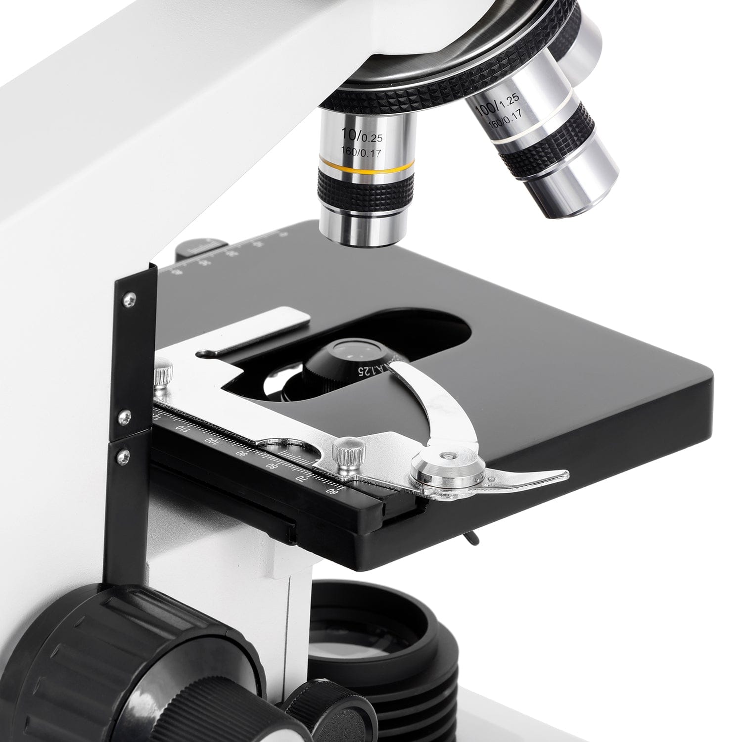 AmScope B490 Series Professional LED Biological Binocular Compound Microscope w/3D Mechanical Stage and Optional Digital Camera